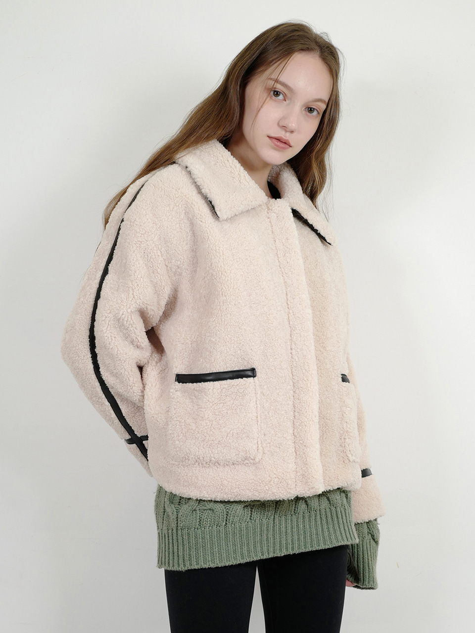[레드벨벳 아이린 착용] woolen line jacket