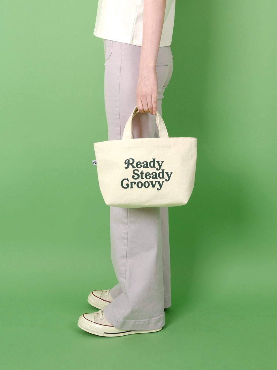 ready steady groovy mini tote bag